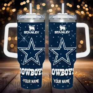 Dallas Cowboys NFL Metal Style Custom 40oz Stanley Tumbler AZC40OZT840