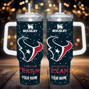 Houston Texans NFL Metal Style Custom 40oz Stanley Tumbler AZC40OZT844