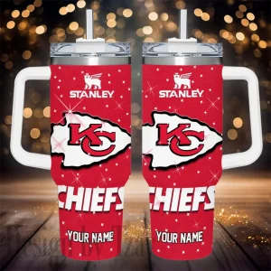 Kansas City Chiefs NFL Metal Style Custom 40oz Stanley Tumbler AZC40OZT847