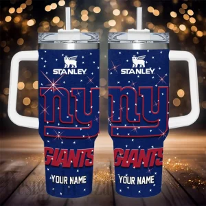 New York Giants NFL Metal Style Custom 40oz Stanley Tumbler AZC40OZT855