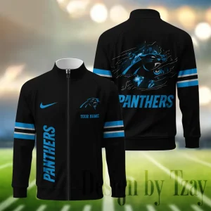 Carolina Panthers Standing Neck Zipper Jacket SPTSCJAFP104
