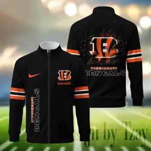 Cincinnati Bengals Standing Neck Zipper Jacket SPTSCJAFP106