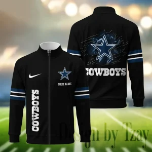 Dallas Cowboys Standing Neck Zipper Jacket SPTSCJAFP108