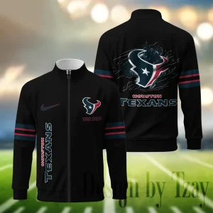 Houston Texans Standing Neck Zipper Jacket SPTSCJAFP112