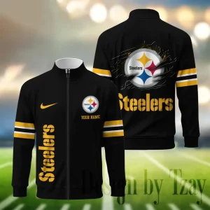 Pittsburgh Steelers Standing Neck Zipper Jacket SPTSCJAFP126