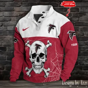 Atlanta Falcons Buttoned Collar Sweatshirt New Design 2025 S9DBSCH2094