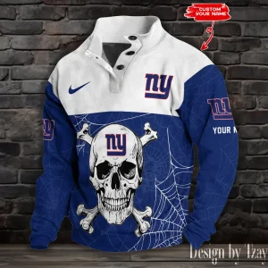 New York Giants Buttoned Collar Sweatshirt New Design 2025 S9DBSCH2116