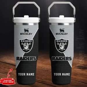 Las Vegas Raiders Portable Car Cup Stainless Steel 304 Tumbler Water Bottle 30oz AZFST375