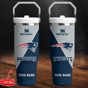 New England Patriots Portable Car Cup Stainless Steel 304 Tumbler Water Bottle 30oz AZFST380