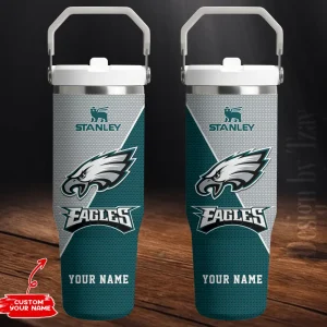 Philadelphia Eagles Portable Car Cup Stainless Steel 304 Tumbler Water Bottle 30oz AZFST384