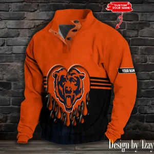 Chicago Bears Buttoned Collar Sweatshirt New Design 2025 S9DBSCH2130