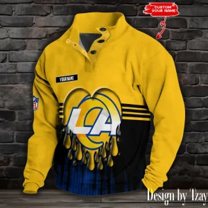 Los Angeles Rams Buttoned Collar Sweatshirt New Design 2025 S9DBSCH2143