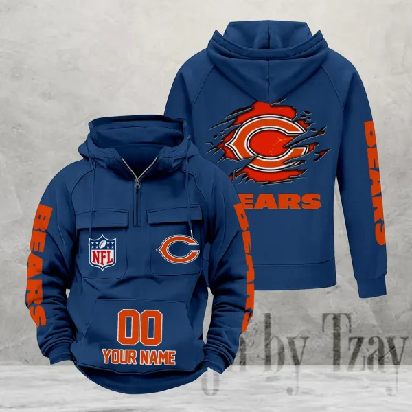Chicago Bears Fashionable Classic Street Hoodie AZVMHD1093 - Image 4