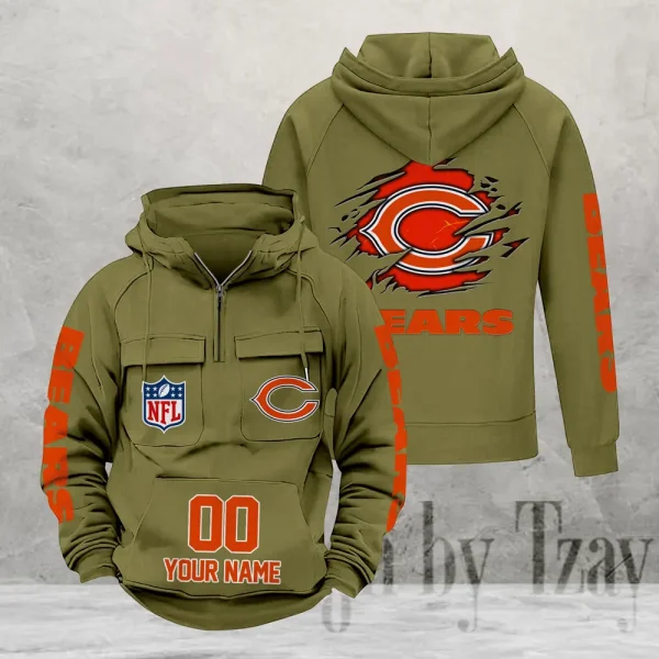 Chicago Bears Fashionable Classic Street Hoodie AZVMHD1093 - Image 5