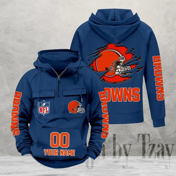Cleveland Browns Fashionable Classic Street Hoodie AZVMHD1095 - Image 4