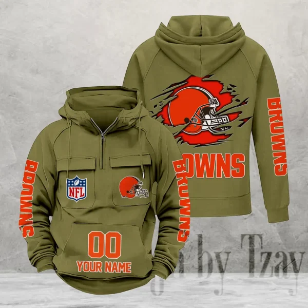 Cleveland Browns Fashionable Classic Street Hoodie AZVMHD1095 - Image 6