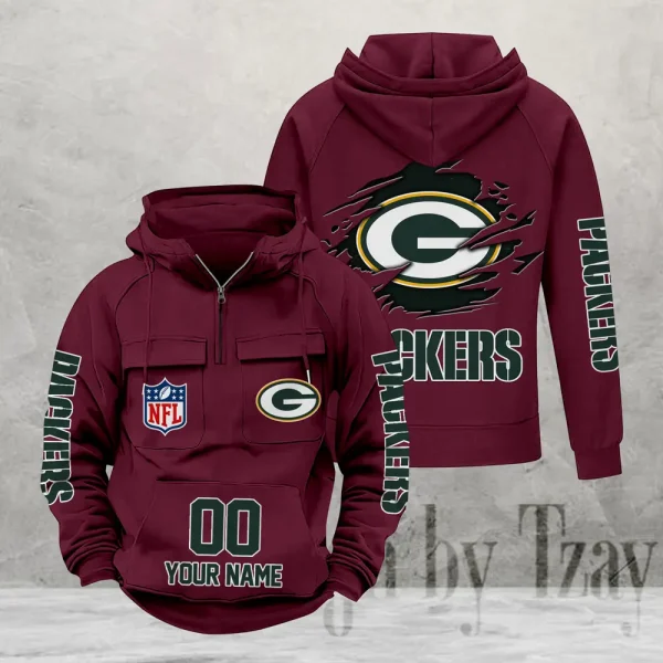 Green Bay Packers Fashionable Classic Street Hoodie AZVMHD1099 - Image 3