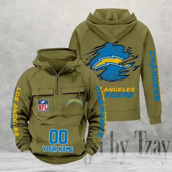 Los Angeles Chargers Fashionable Classic Street Hoodie AZVMHD1105 - Image 4