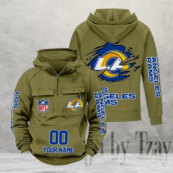 Los Angeles Rams Fashionable Classic Street Hoodie AZVMHD1106 - Image 3