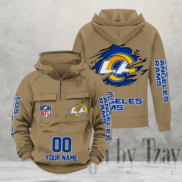 Los Angeles Rams Fashionable Classic Street Hoodie AZVMHD1106 - Image 4