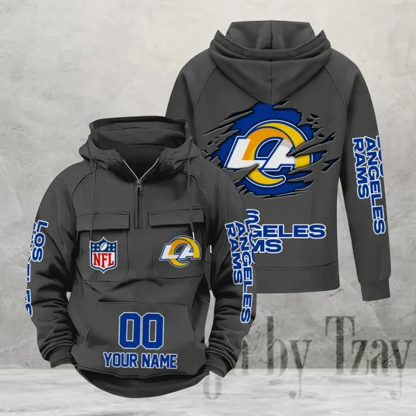 Los Angeles Rams Fashionable Classic Street Hoodie AZVMHD1106 - Image 6