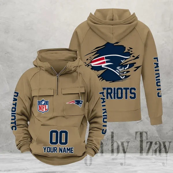 New England Patriots Fashionable Classic Street Hoodie AZVMHD1109 - Image 2