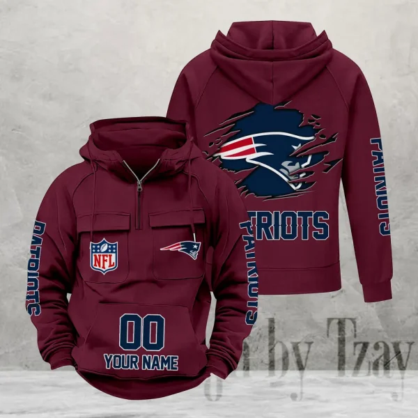 New England Patriots Fashionable Classic Street Hoodie AZVMHD1109 - Image 6