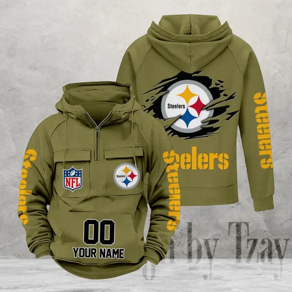 Pittsburgh Steelers Fashionable Classic Street Hoodie AZVMHD1114 - Image 4