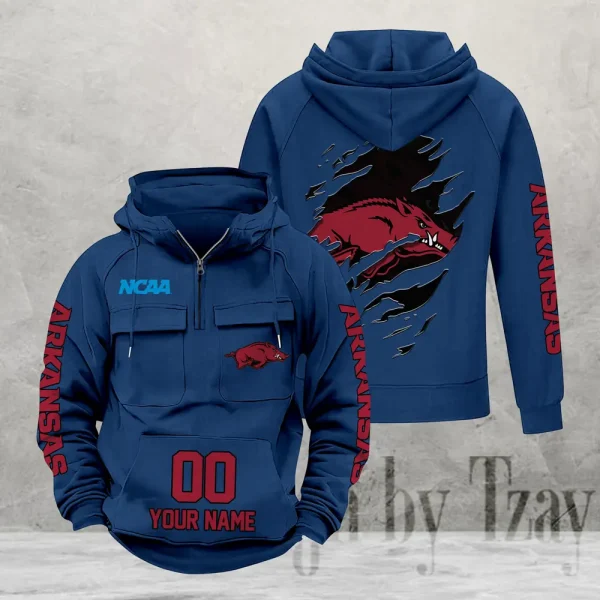 Arkansas Razorbacks Fashionable Classic Street Hoodie AZVMHD1123 - Image 2