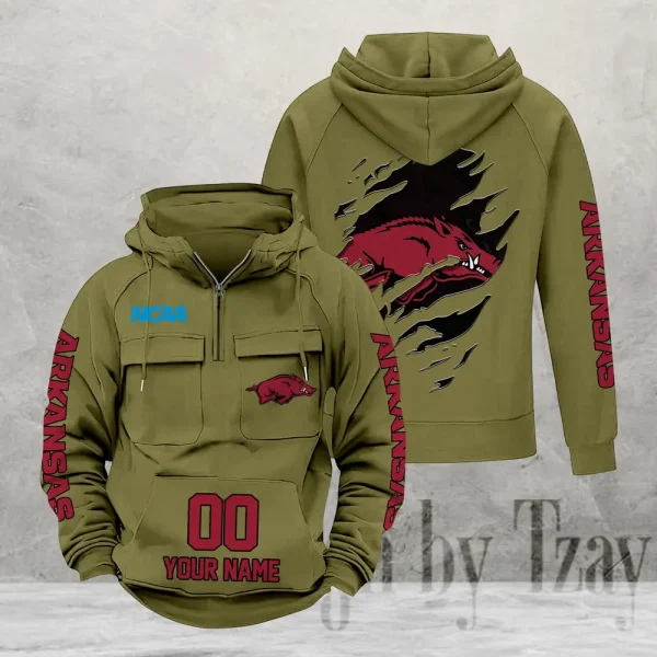 Arkansas Razorbacks Fashionable Classic Street Hoodie AZVMHD1123 - Image 4