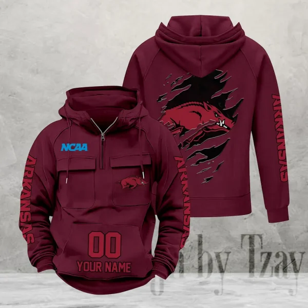 Arkansas Razorbacks Fashionable Classic Street Hoodie AZVMHD1123 - Image 5
