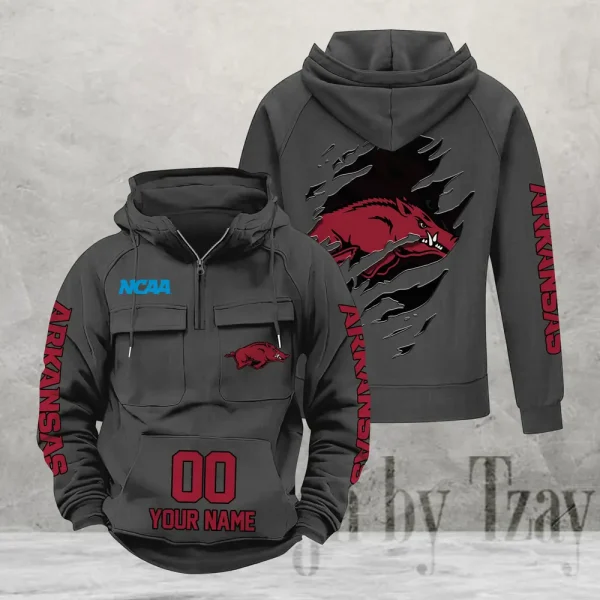 Arkansas Razorbacks Fashionable Classic Street Hoodie AZVMHD1123 - Image 6