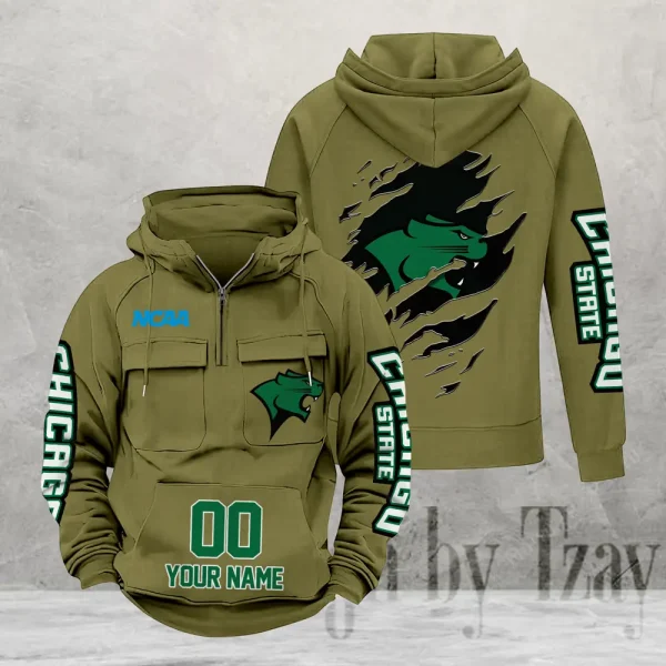Chicago State Cougars Fashionable Classic Street Hoodie AZVMHD1135 - Image 2