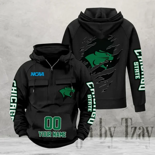 Chicago State Cougars Fashionable Classic Street Hoodie AZVMHD1135 - Image 3