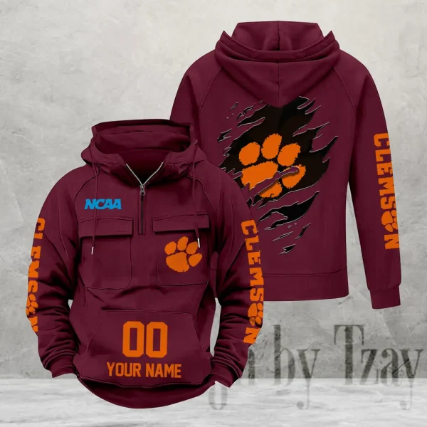 Clemson Tigers Fashionable Classic Street Hoodie AZVMHD1139 - Image 3