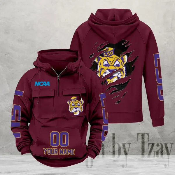 LSU Tigers Fashionable Classic Street Hoodie AZVMHD1145 - Image 3