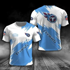 Tennessee Titans Trendy Men's 3D Printed T-shirt Fashion O-neck 2025 AZTS1607