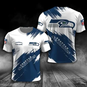Seattle Seahawks Trendy Men's 3D Printed T-shirt Fashion O-neck 2025 AZTS1609
