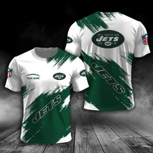 New York Jets Trendy Men's 3D Printed T-shirt Fashion O-neck 2025 AZTS1613