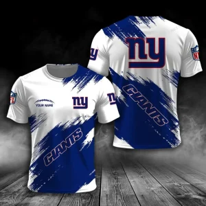 New York Giants Trendy Men's 3D Printed T-shirt Fashion O-neck 2025 AZTS1614