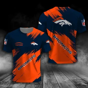 Denver Broncos Trendy Men's 3D Printed T-shirt Fashion O-neck 2025 AZTS1628