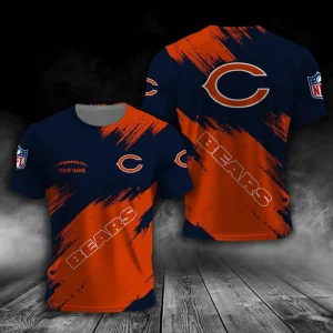 Chicago Bears Trendy Men's 3D Printed T-shirt Fashion O-neck 2025 AZTS1632