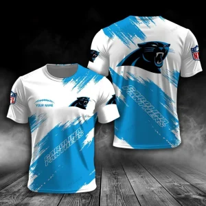 Carolina Panthers Trendy Men's 3D Printed T-shirt Fashion O-neck 2025 AZTS1633