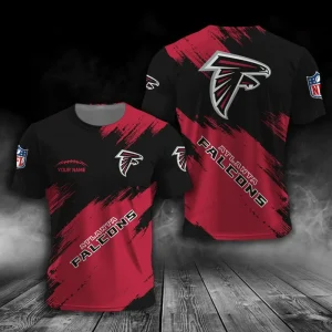Atlanta Falcons Trendy Men's 3D Printed T-shirt Fashion O-neck 2025 AZTS1636