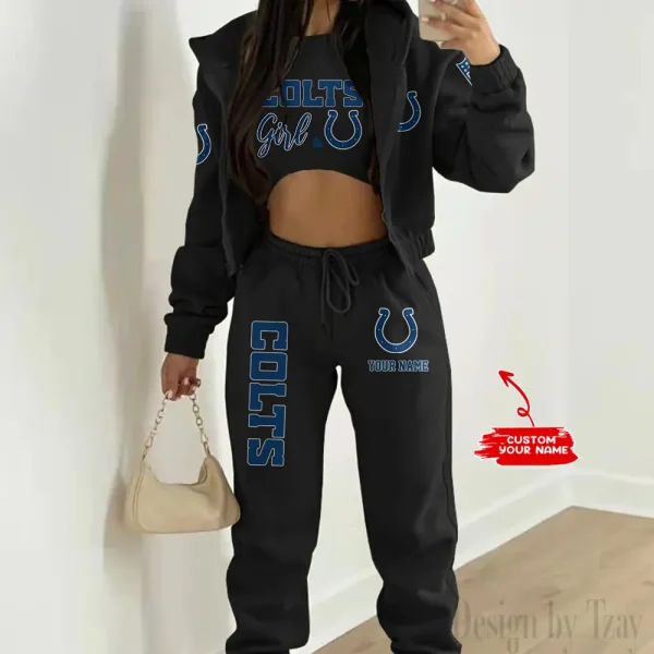 Indianapolis Colts Personalized Women Sporty Streetwear Set SPTWAL3PS207 - Image 2