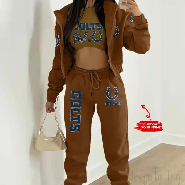 Indianapolis Colts Personalized Women Sporty Streetwear Set SPTWAL3PS207 - Image 3