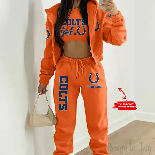 Indianapolis Colts Personalized Women Sporty Streetwear Set SPTWAL3PS207 - Image 5