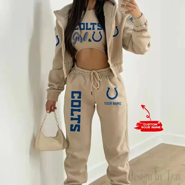 Indianapolis Colts Personalized Women Sporty Streetwear Set SPTWAL3PS207 - Image 7