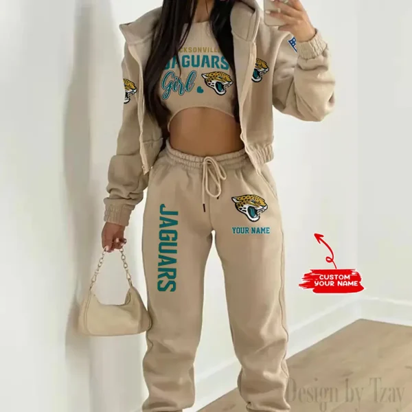 Jacksonville Jaguars Personalized Women Sporty Streetwear Set SPTWAL3PS208 - Image 6