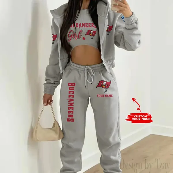 Tampa Bay Buccaneers Personalized Women Sporty Streetwear Set SPTWAL3PS223